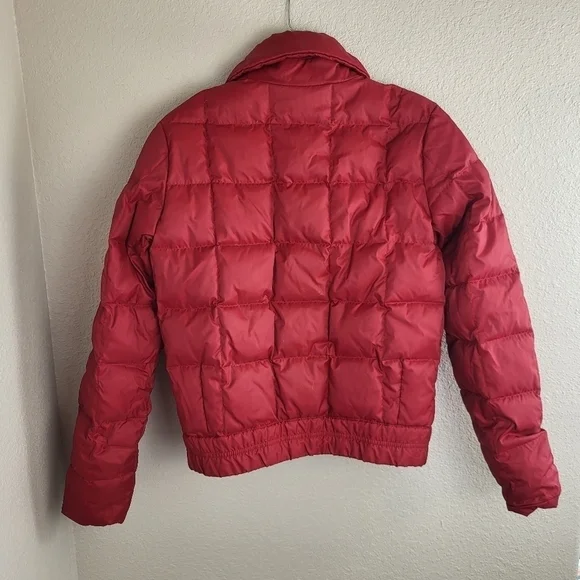 Tommy Hilfiger Quilted Down Red Women's Jacket Size Small - Picture 2 of 14